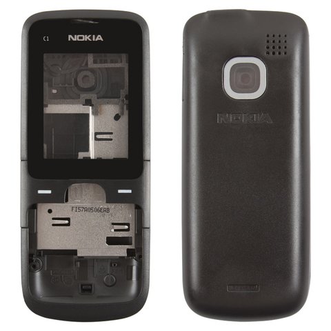Корпус для Nokia C1 01, High Copy, чорний