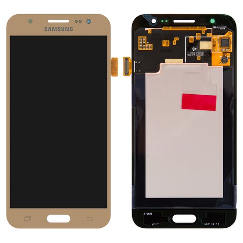 Дисплей для Samsung J500 Galaxy J5, золотистый, без рамки, Original, сервисная упаковка, #GH97 17667C