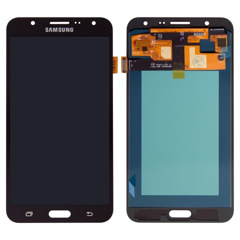 Дисплей для Samsung J700 Galaxy J7, чорний, без рамки, High Copy, OLED 