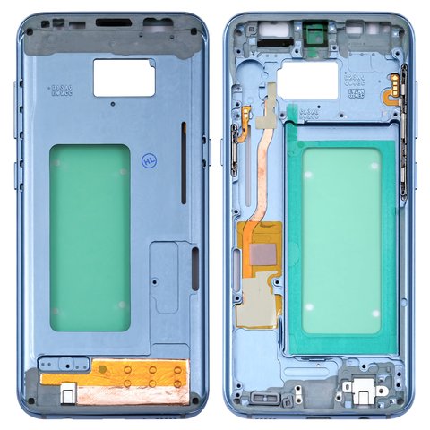 Середня частина корпусу для Samsung G950FD Galaxy S8, блакитна, coral blue