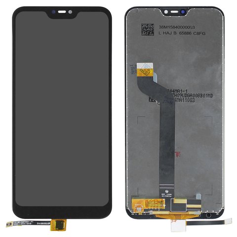 Дисплей для Xiaomi Mi A2 Lite, Redmi 6 Pro, черный, без рамки, Оригинал переклеено стекло , переклеенный сенсорный экран, M1805D1SG