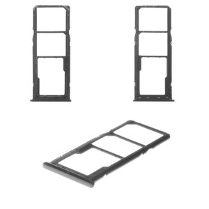 Тримач SIM карти для Samsung A705F DS Galaxy A70, чорний