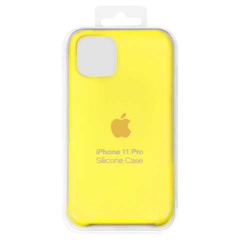 Чохол для iPhone 11 Pro, жовтий, Original Soft Case, силікон, flash 41 