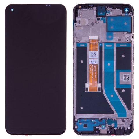 Дисплей для OnePlus Nord N100, чорний, з рамкою, High Copy
