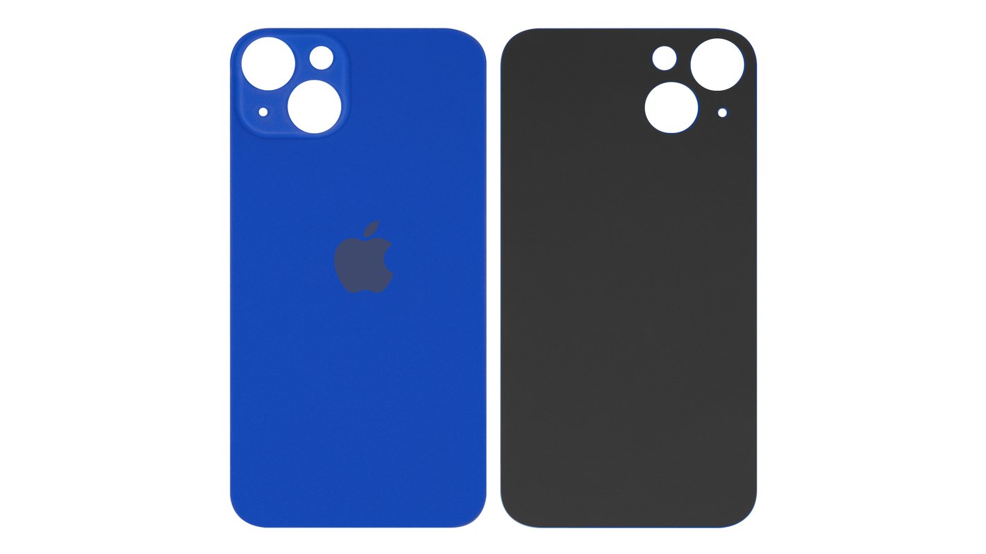 Задняя панель корпуса для iPhone 13, синяя, не нужно снимать