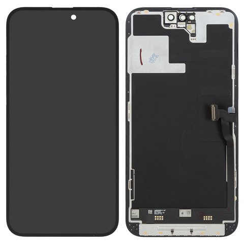 Дисплей для iPhone 14 Pro Max, чорний, з рамкою, Original PRC , NEW