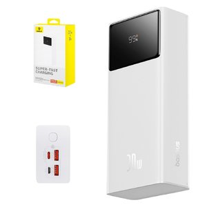 Power bank Baseus Star Lord Digital, 30000 мАг, 30 Вт, білий, Power Delivery PD , #P10022905213 00