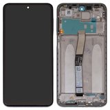 Дисплей для Xiaomi Redmi Note 9 Pro, Redmi Note 9S, білий, з рамкою, Сopy, з широким обідком, In-Cell, M2003J6B2G, M2003J6A1G