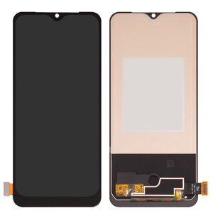 Дисплей для Vivo V20, V21E, V23E, чорний, без рамки, Сopy, з широким обідком, TFT 