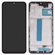 Дисплей для Samsung A256 Galaxy A25, черный, с рамкой, High Copy, original LCD size, (OLED)