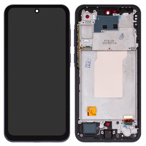 Дисплей для Samsung A356 Galaxy A35 5G, синий, с рамкой, Сopy, TFT 