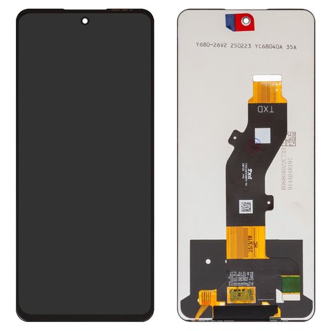 Дисплей для Tecno Spark 30 KL6 ; Infinix Hot 50 4G X6882 , черный, без рамки, Box  TXDI680EBQPX 46