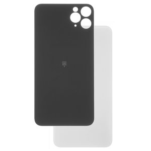 Panel trasero de carcasa puede usarse con iPhone 11 Pro Max, plateada, blanco, no es necesario desmontar la cámara, big hole, matte silver