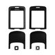 Housing Glass compatible with Nokia 8600, (complete, black, plastic)