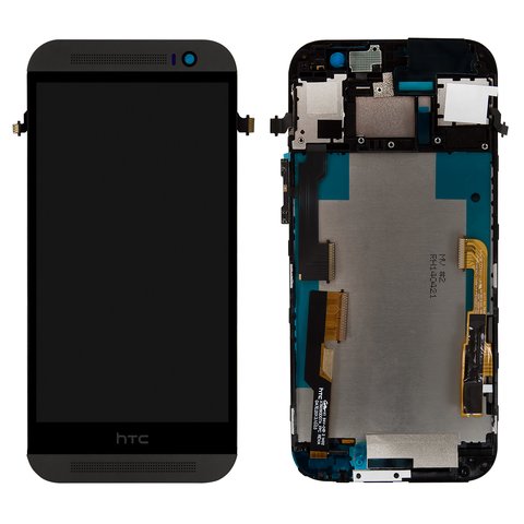 LCD compatible with HTC One M8, black 