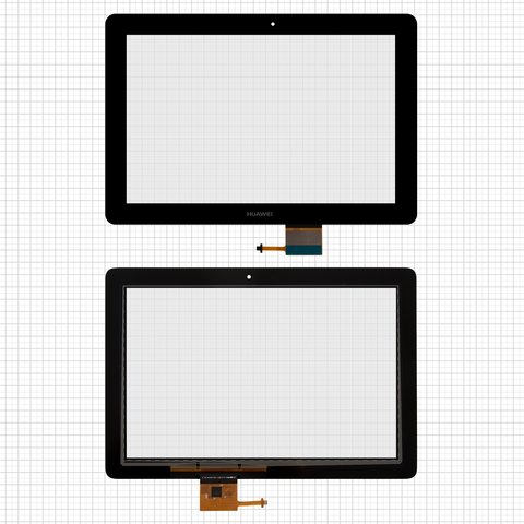 Touchscreen compatible with Huawei MediaPad 10 Link 3G S10 201u , MediaPad 10 Link+ S10 231u , black 