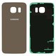 Housing Back Cover compatible with Samsung G920F Galaxy S6, (golden, 2.5D, Original (PRC))