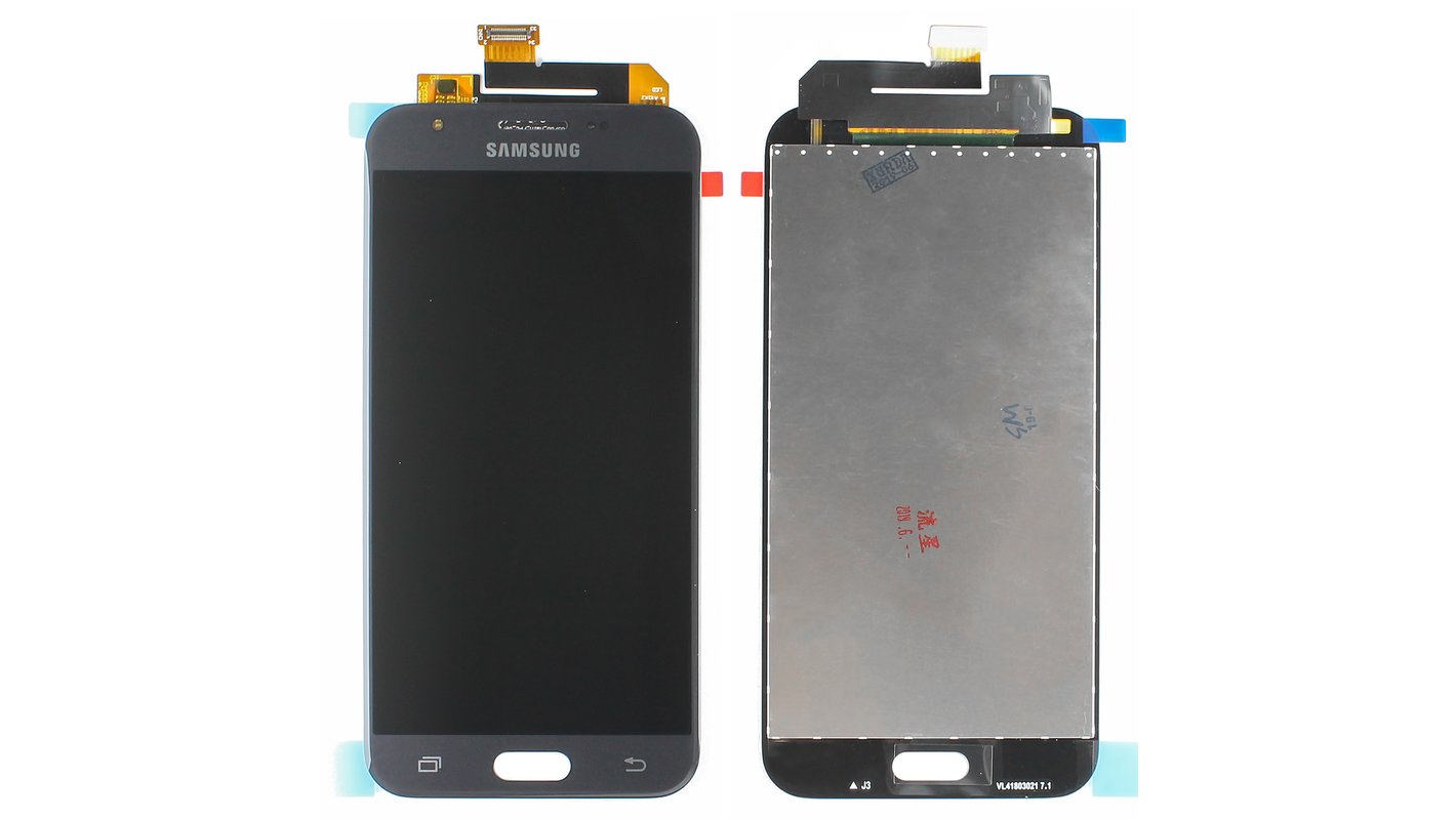Pantalla LCD puede usarse con Samsung J327W Galaxy J3 Prime, negro, sin  marco, Original (PRC), original glass - All Spares