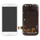 LCD compatible with Samsung I747 Galaxy S3, I9300 Galaxy S3, I9300i Galaxy S3 Duos, I9301 Galaxy S3 Neo, I9305 Galaxy S3, R530, (white, with light adjustable, with frame, Copy, (TFT))