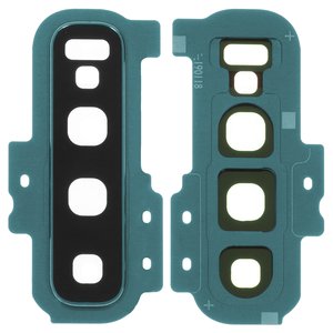 Camera Lens compatible with Samsung G975 Galaxy S10 Plus, green, with frames, prism green 