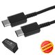 Cable USB Samsung, 2xUSB tipo-C, 80 cm, negro, Original, #GH39-02031A