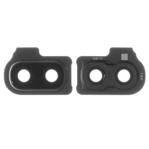 Camera Lens compatible with Samsung A202F DS Galaxy A20e, black, with frames 