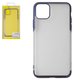 Case Baseus compatible with iPhone 11 Pro Max, (dark blue, transparent, silicone) #ARAPIPH65S-MD03