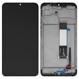 Pantalla LCD puede usarse con Xiaomi Poco M3, Redmi 9T, negro, con marco, original (vidrio reemplazado), M2010J19CG