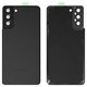 Housing Back Cover compatible with Samsung G996 Galaxy S21 Plus 5G, (black, with camera lens, phantom black)