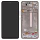 Pantalla LCD puede usarse con Samsung A536 Galaxy A53 5G, blanco, con marco, Original (PRC)