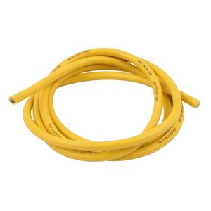 Wire In Silicone Insulation 12AWG, 3,5 мм², 1 m, yellow, UL3135 