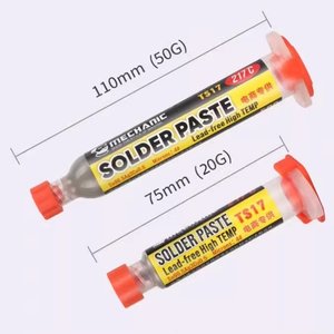 BGA Paste Mechanic TS17, Sn 96.5%,  Ag 3%, Cu 0.5%, 217 °C, 20 g 