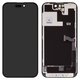 LCD compatible with iPhone 14 Pro, (black, with frame, HC, without IC, (OLED), GX OEM hard)