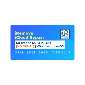 iRemove iCloud Bypass para iPhone 6s, 6s Plus, SE [NO SIGNAL] | Windows + MacOS