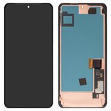 LCD compatible with Google Pixel 8 Pro, (black, with frame, High Copy, (OLED), GC3VE, G1MNW)