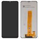 Pantalla LCD puede usarse con Samsung A022F Galaxy A02, A125F Galaxy A12, A326 Galaxy A32 5G, negro, sin marco, con cable plano amarillo, (Box) SM-A022F V01