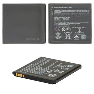 Battery BV 5V compatible with Nokia 1, Li ion, 3.85 V, 2150 mAh, Original PRC  