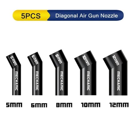 Насадка термофена Mechanic 861 Diagonal, изогнутая, 5in1, 5mm 6mm 8mm 10mm 12mm