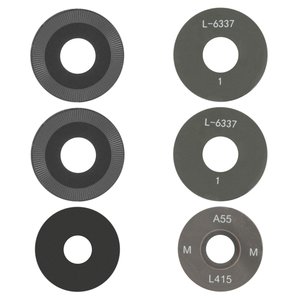 Camera Lens compatible with Motorola Moto G15, black, without frame, set 3 pcs. 