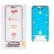Touchscreen G+OCA PRO compatible with iPhone 15 Pro, (with OCA film, with frame, black, without microcircuit)