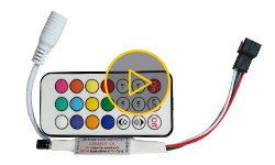 Видеообзор контроллера для SMART-лент с ИК-пультом LED2017-IR