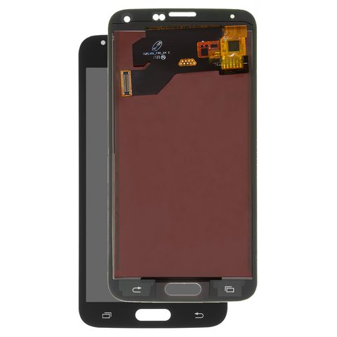 LCD compatible with Samsung G900 Galaxy S5, black, with light adjustable, Best copy, without frame, Copy, TFT  