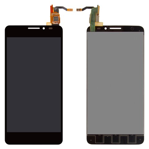 LCD compatible with Alcatel One Touch 6040D Idol X, black, without frame 