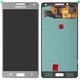 LCD compatible with Samsung A500 Galaxy A5, (silver, without frame, original (change glass) )