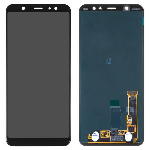 LCD compatible with Samsung J805 Galaxy J8+, black, without frame, Original PRC , original glass 