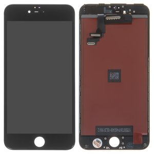 Дисплей для iPhone 6 Plus, черный, с рамкой, AAA, с пластиками камеры и датчика приближения, tianma