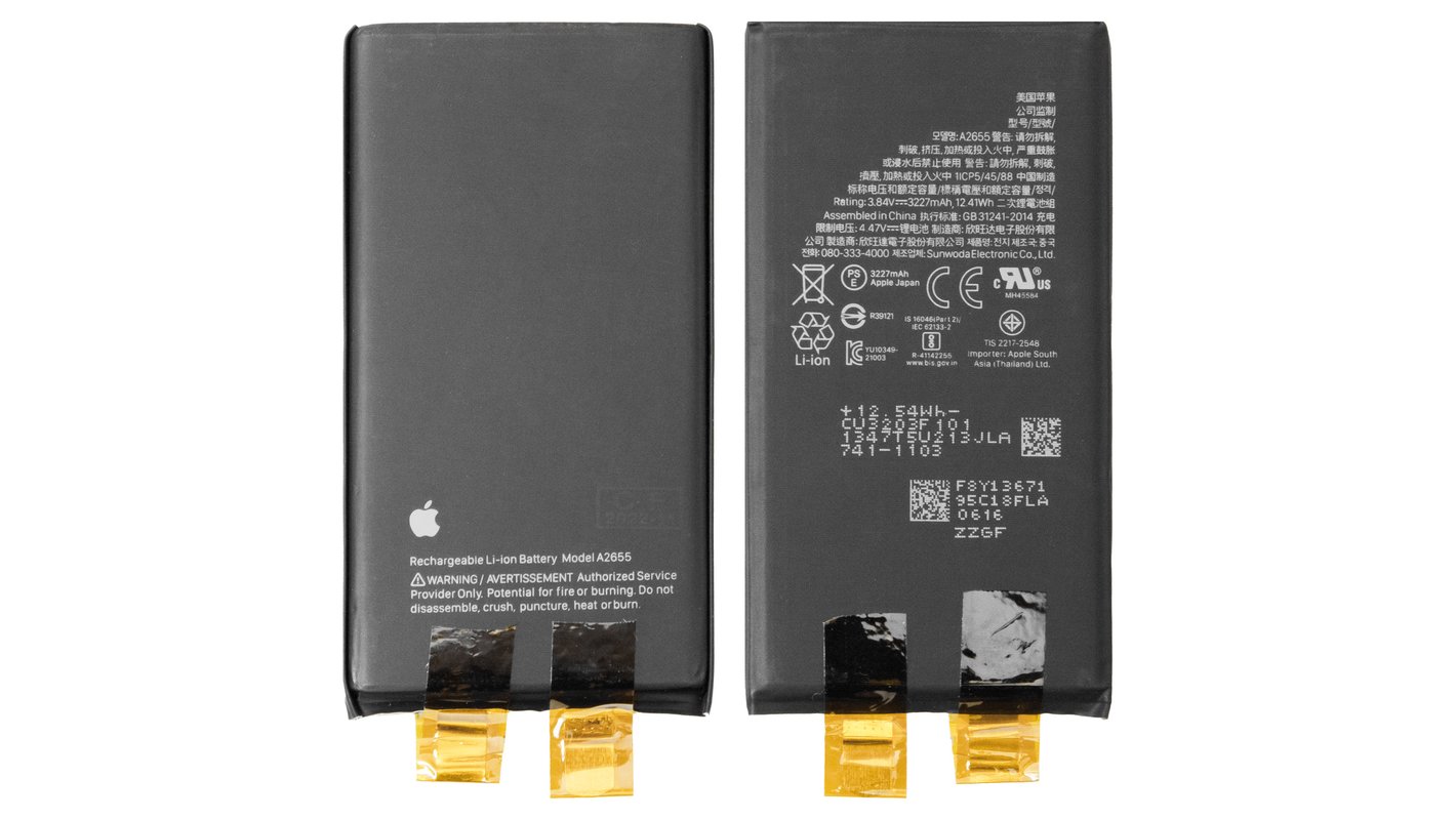 Battery compatible with iPhone 13, (Li-ion, 3.84 V, 3227 mAh