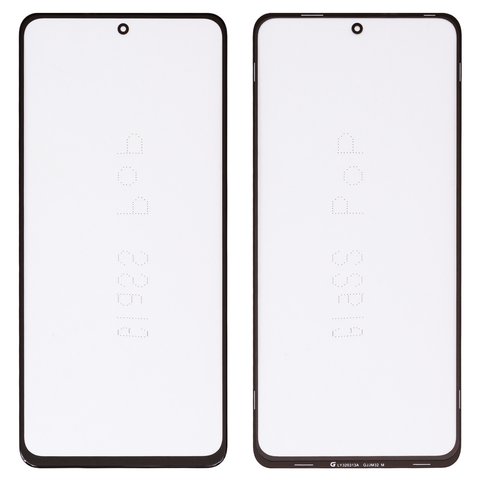 Housing Glass G+OCA PRO compatible with Xiaomi Poco X3 NFC, Poco X3 Pro, with OCA film, black 