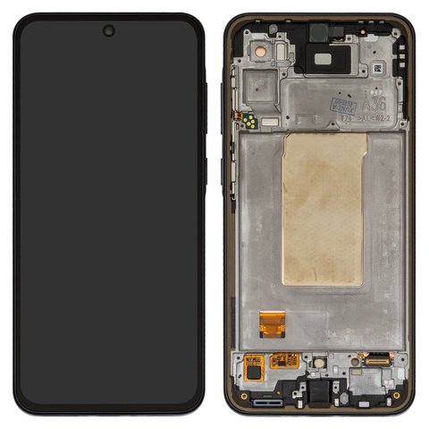 Дисплей для Samsung A366 Galaxy A36, черный, с рамкой, Original PRC 