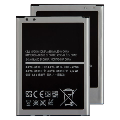 Batería B500BE B500BU B500AE puede usarse con Samsung I9190 Galaxy S4 mini, I9195 Galaxy S4 mini, Li ion, 3.8 V, 1900 mAh, Original PRC